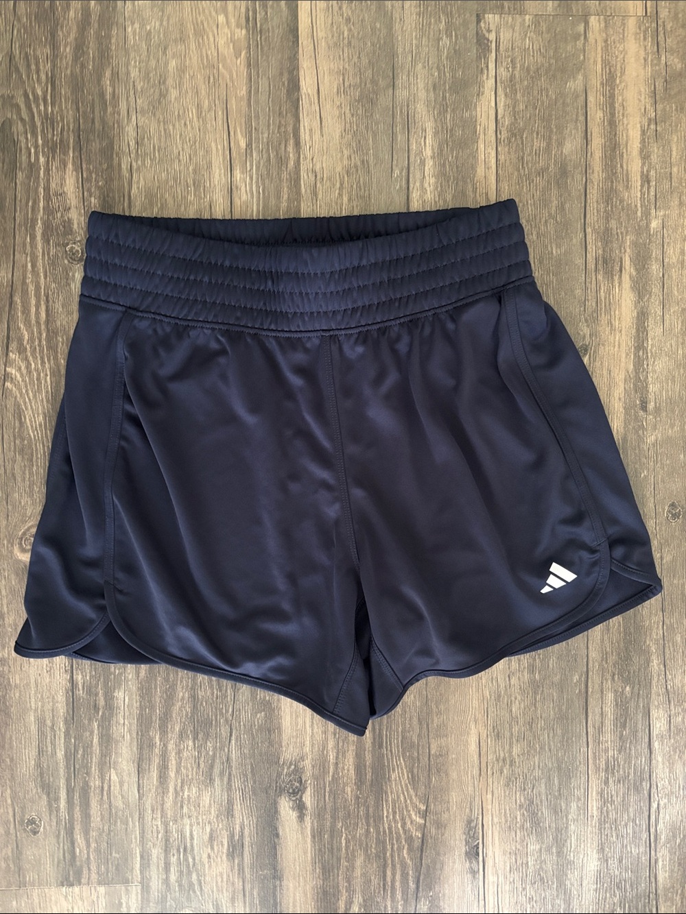 Adidas Pacer Essentials Knit High-Rise Shorts Women's Medium 5" Athletic